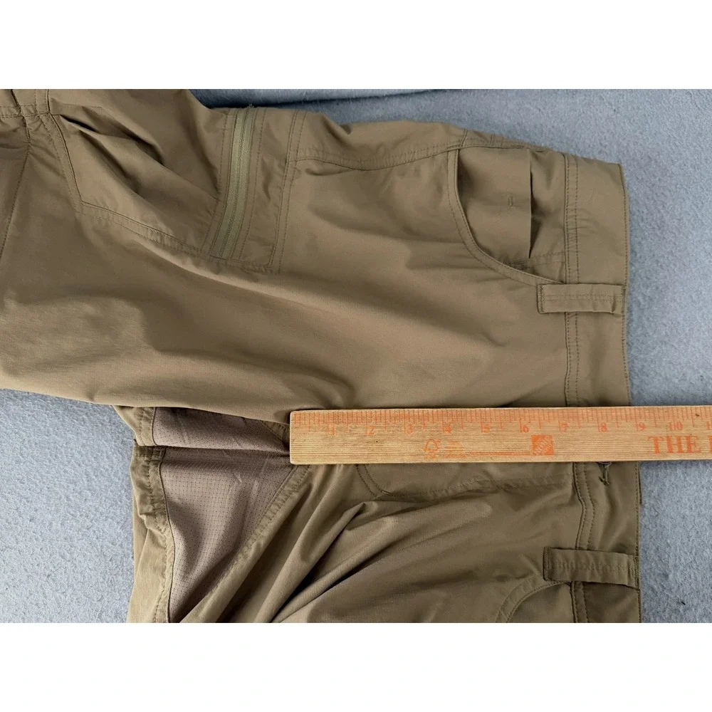 Marmot Arch Rock Convertible Pants Mens 34x34 Zip Off Khaki Outdoor Hiking Cargo - Picture 12 of 16